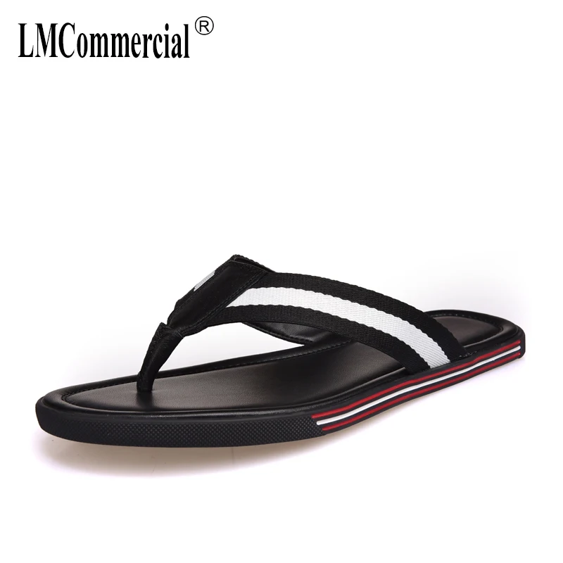 

summer Genuine Leather all-match cowhide rome sandals Sneakers Men Slippers Flip Flops men's casual Shoes beach outdoor Leisure