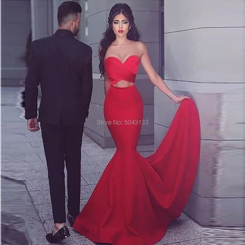 

Sexy Mermaid Prom Dresses Two Piece Satin Sweetheart Sleeveless Evening Dress Off The Shoulder Sweep Train Party Prom Gowns 2020