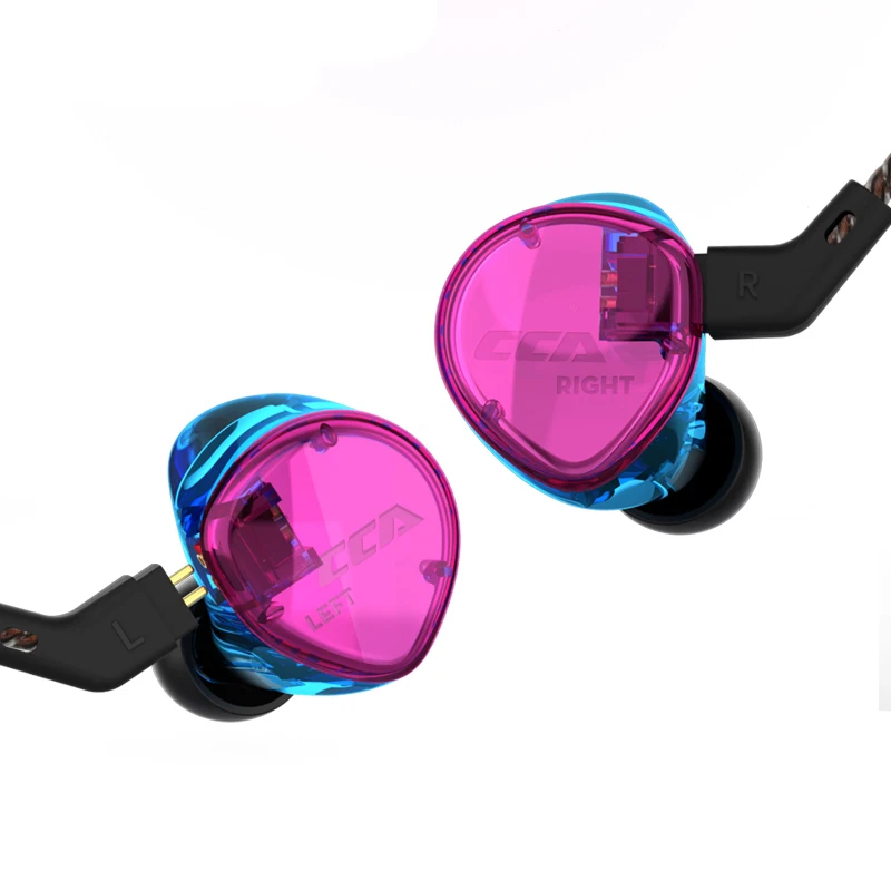

NEW DD+BA Dynamics Balanced Armature Hybrid Earphone with Mic HiFi In Ear Detachable Colorful Earbuds for Phone Monitor Sport
