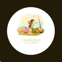 100 шт. пользовательские Стикеры и индивидуальный логотип свадьбы Стикеры s ваш собственный дизайн Стикеры s персонализированные Стикеры s Boda