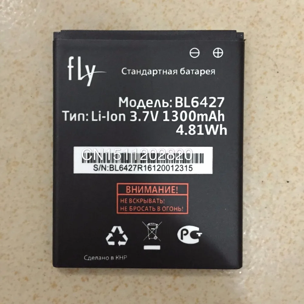 2017 bl6427 1300 мАч Замена Батарея для Fly fs407 Stratus 6 мобильного телефона | Мобильные