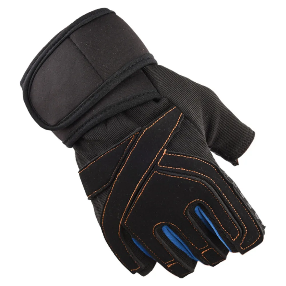 2019 Men and women summer half finger gloves breathable non-slip wear weightlifting sports riding half finger gloves 40M22 (7)