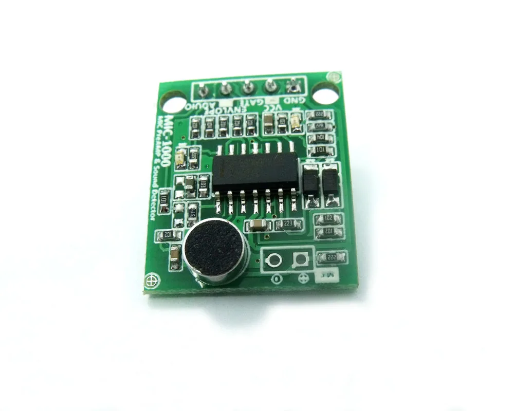 

MIC-1000 Microphone Preamplifier Highly Sensitive Sound Detector Analog and Digital Output for Arduino