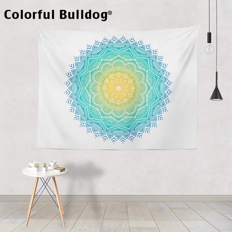 

Mandalas Decorative Boho Tapestry Flowers Geometric Chevron Zigzag Wall Hanging Lotus College Dorm Checkered Bedspreads