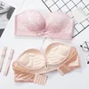 Sexy Strapless Invisible Bra Seamless Underwear Lace Strappy Push Up Bras Wire-Free Adjusted Women's Intimates ► Photo 2/6