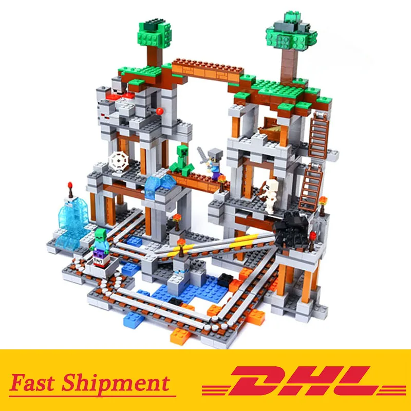 

My World 18011 Minecrafted 922PcsThe Mine Steve DIY Building Blocks Education Toy for Children gifts compatible Legoed 79074