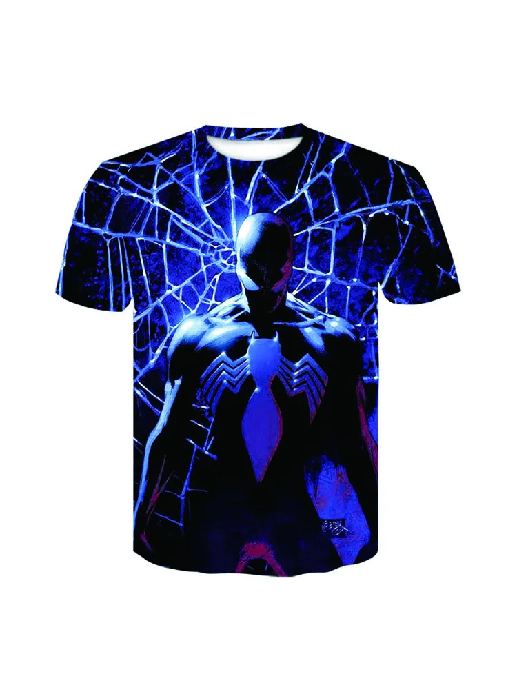 Летняя мужская футболка DEWIN Du, новейшая футболка с человеком-пауком, футболка Веном с 3D принтом, мужская повседневная футболка Marve, футболка для фитнеса, футболки, топы - Цвет: D-554
