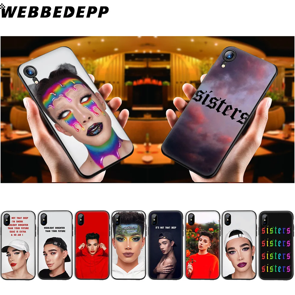WEBBEDEPP James Charles Soft Silicone Case for iPhone 11 Pro Xr Xs Max X or 10 8 7 6 6S Plus 5 5S SE |
