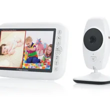 Plymoto 7 дюймов ЖК-дисплей Дисплей детские Инфракрасный Ночное видение спальный музыкальное контролирующее устройство Беспроводной аудио видео мониторинг для детской безопасности