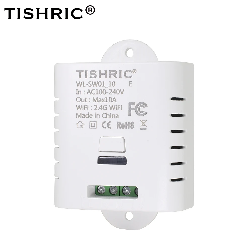 

TISHRIC 10A Smart Home Automation Basic Wireless Wifi Switch DIY Relay Module Controller Work Wireless Remote Domotica Alexa