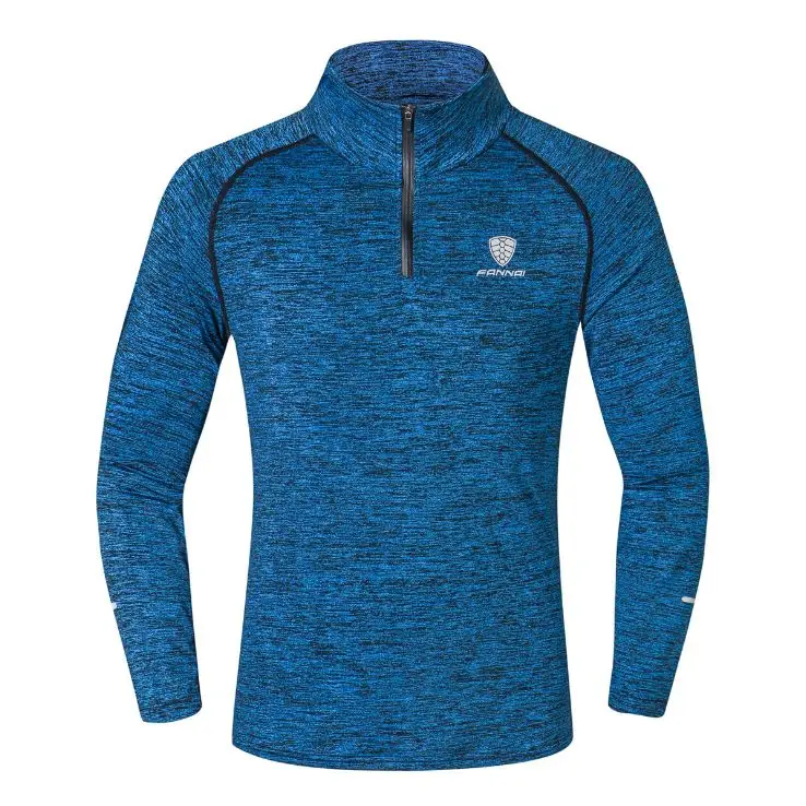 Fannai бренд новая мужская куртка для бега высокоэластичная ветрозащитная спортивная куртка с длинным рукавом Джерси для бега мужская верхняя спортивная куртка - Цвет: Navy