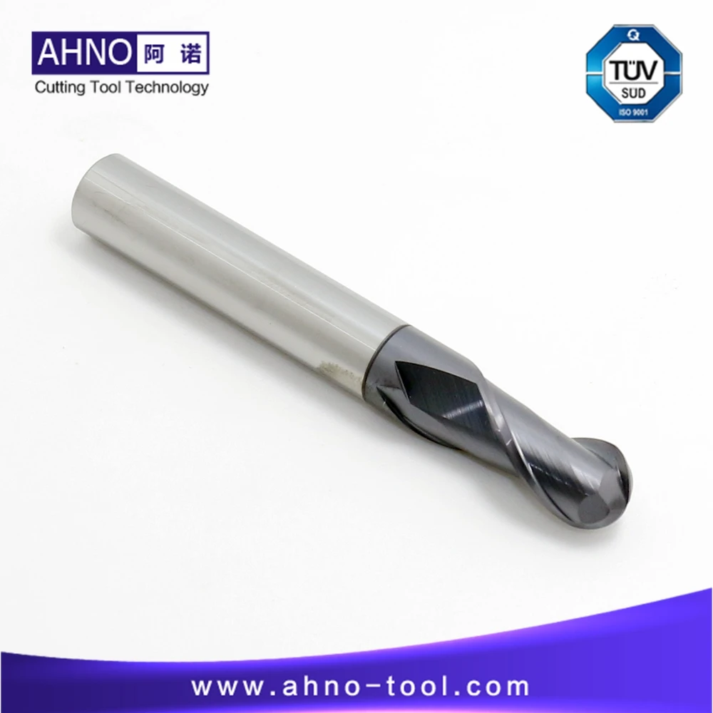 

AHNO Carbide Ball Milling Cutters with 2 Flutes R0.5 R1.0 R1.5 R2.0 R2.5 R3.0 R3.5 R4.0 R4.5 R5.0 R6.0 cnc bits HRC45