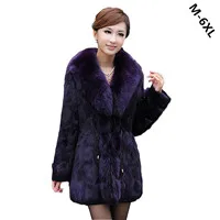 High-Quality-Winter-New-Imitation-Fox-Fur-Collar-Leather-Rabbit-Fur-Female-Coat-Plus-Cotton-Warm