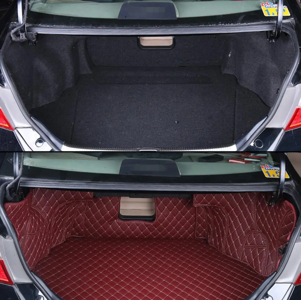 Волоконно-кожаный коврик для багажника автомобиля toyota camry 2012 2013 2014 2015 2016 2017 xv50