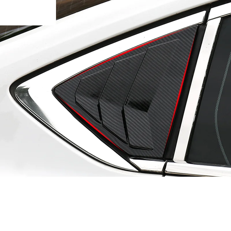 

Lsrtw2017 Abs Car Rear Triangular Blinds Panel Trims for Buick Regal Opel Insignia 2018 2019 2020
