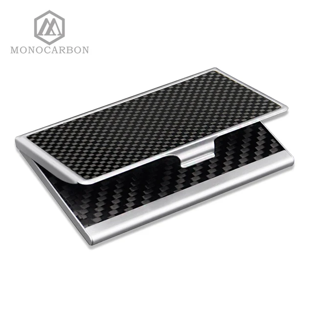 Monocarbon 2017 Promotion Gift Carbon Fiber Card Holders Name Monocarbon 2017 Promotion Gift Carbon Fiber Card Holders Name Case Metal Holder Business