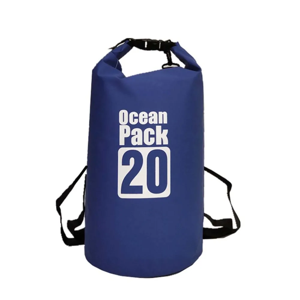 ПВХ водонепроницаемая сухая сумка 5L 10L 20L наружная складная сумка для дайвинга Мужская Женская пляжная сумка для плавания рафтинг речной океан рюкзак