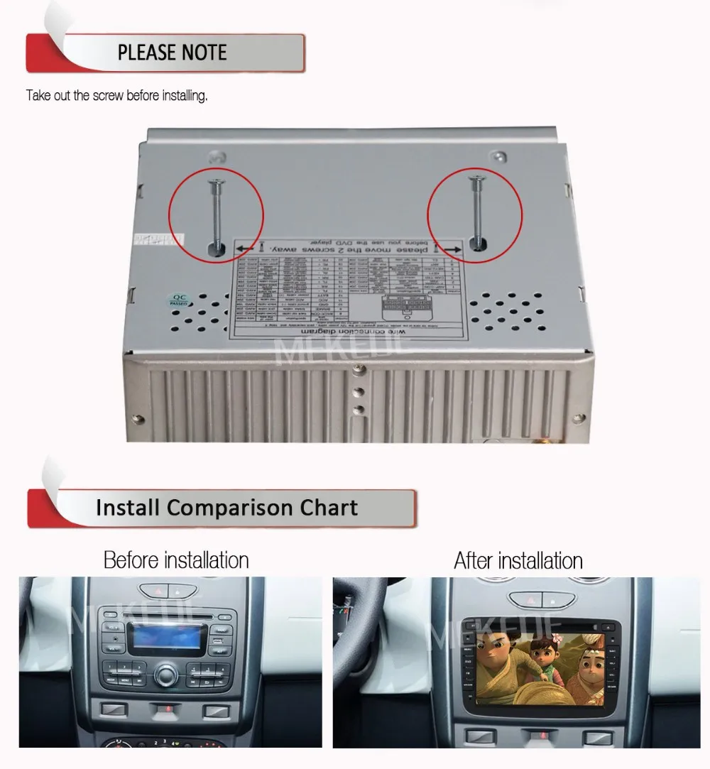 Best Capacitive screen Car Dvd Player For Duster Sandero Lodgy Dokker 2013 2014 2015 GPS Navigation Radio Auto GPS dvd 16