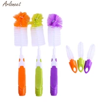 2 шт./компл. щетка для детской бутылочки щетка для сосков Вращающаяся головка на 360 градусов чистящие трубки щетки для соски товары для дома поролоновая щетка для мытья кружек