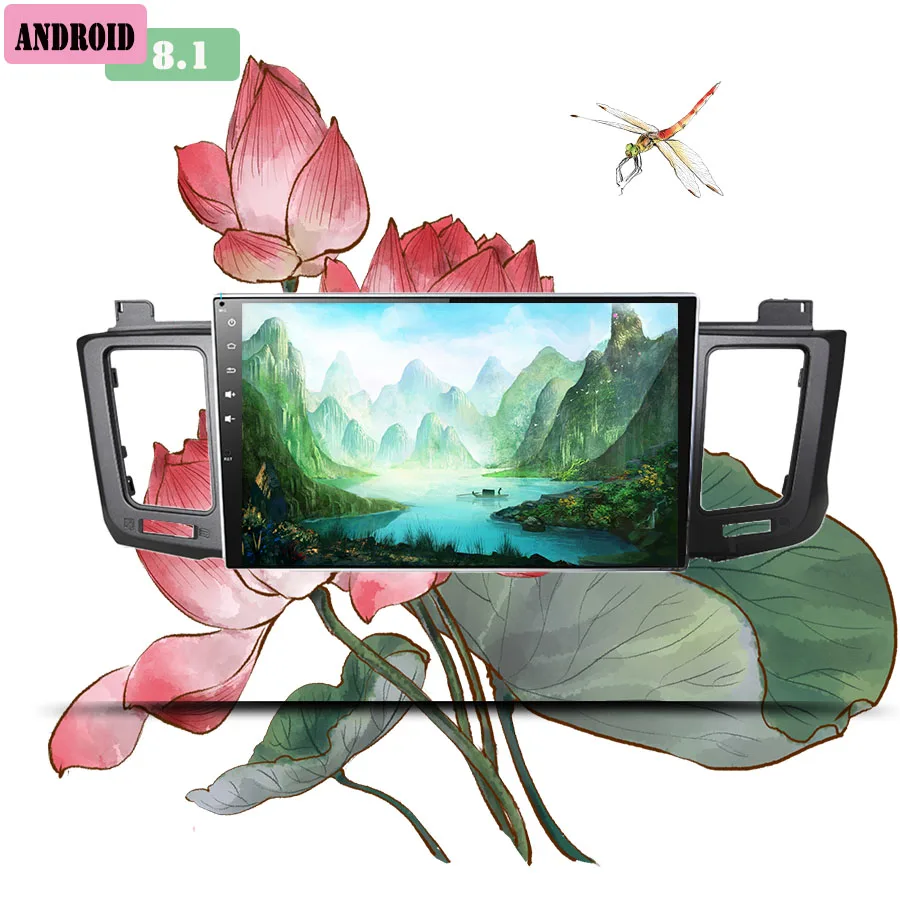 Clearance 2+32G Android 9.1 Auto 3/4G Car Radio Multimedia Video Audio Player WiFi Navigation GPS For Toyota RAV4 2013-18 Head Unit no DVD 3