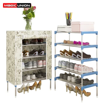 

Magic Union Simple Shoe Rack Multi-layer Household Dust-proof Assembly Storage Shoe Cabinet Dormitory Small Cloth Shoes Shelf