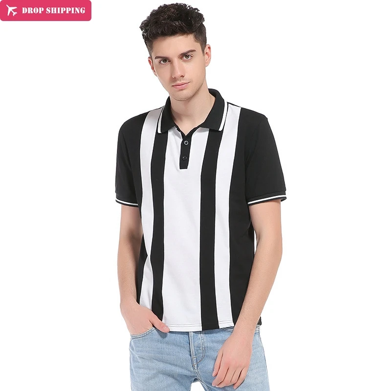 

Stripe Hit Color Polos Shirts Summer Top Short Sleeve Tees Brand Clothing Men British Fashion Brief Polos Casual Business Shirts