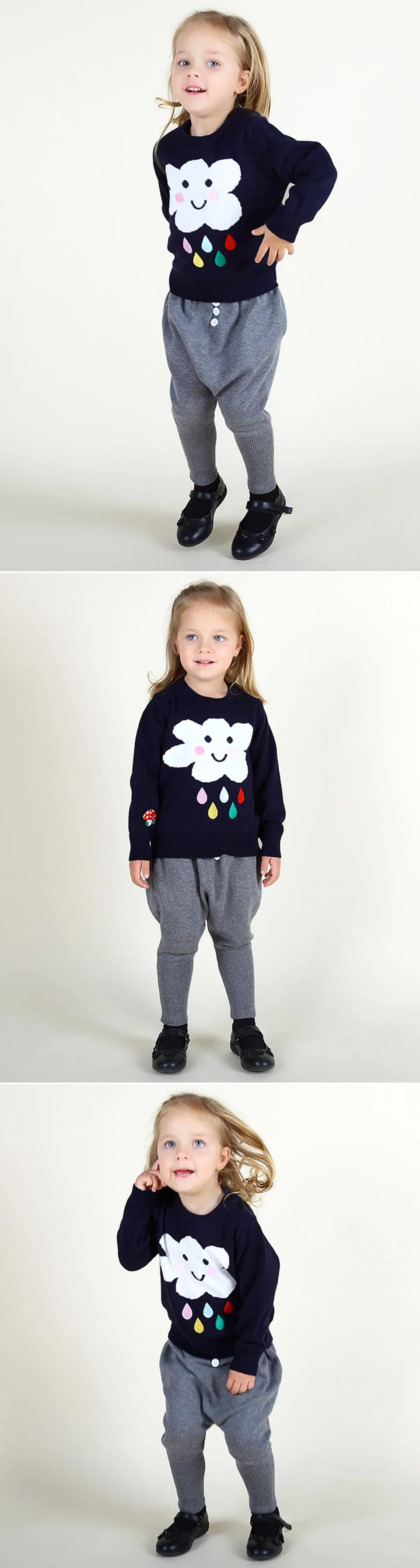 От 0 до 5 лет свитер унисекс для маленьких девочек; кардиганы для мальчиков и девочек; вязаный пуловер с рисунком; свитера для маленьких девочек; зимние топы для мальчиков