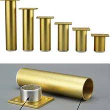 4 шт./лот шлифовальный Золотой Круглый Dia.38mm Алюминиевый Регулируемый Выравнивающий ножка для мебели ТВ шкаф