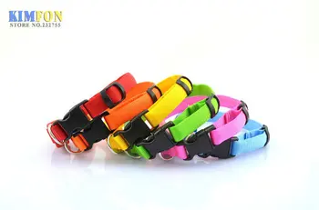 

500Pcs/Lot Pet Dog Lights Flash Night Safety Nylon Collar Adjustable LED Collar Width 1.3cm