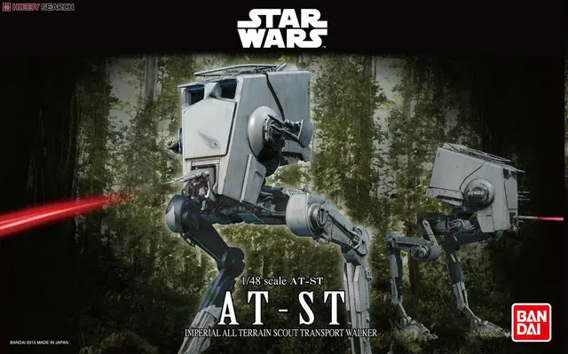 Bandai Star Wars 1/48 AT-ST Plastic model Scale model building toy kids