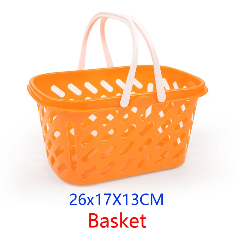 6/10/13/18pcs/20pcs/37pcs/set Housekeeping Toys education toys for baby color random surwish plastic fruit vegetables cut toys - Цвет: Basket Random Color