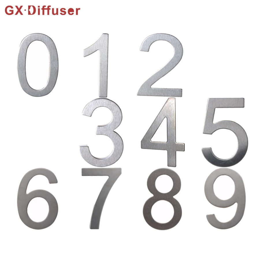 Digital House Number Stainless Steel House Address Sign Number Door