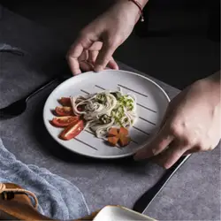 KINGLANG японский стиль керамическая посуда блюдо дома Кубок блюдо соусом неглубокая тарелка длинные пластины блюдо для суши кофе cu