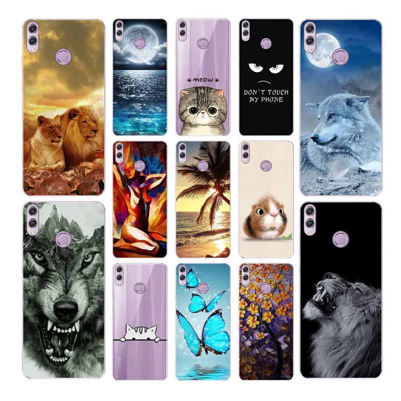 

Honor 8C Case Huawei Honor 8C Case 6.26" Lovely Silicone Soft Case For Huawei Honor 8C BKK-L21 8 C Honor8C Back Cover Phone Bags