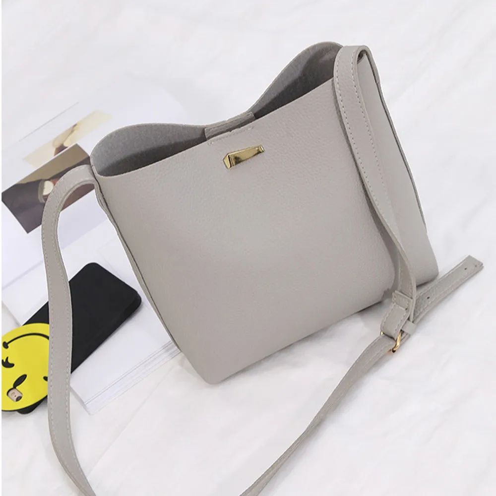 

Women Bags 2PC Fashion Women Simple Messenger Bags Mini Female ladies Shoulder bag Pu leather Sac Bandouliere #Zer