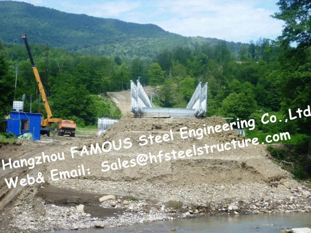 Китайский Стальной фабрикатор поставка сборный стальной конструкционный механизированный мост из усиленной стали Q345