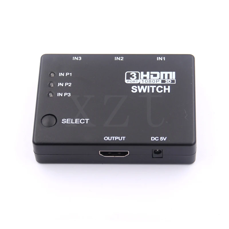 3 Порты 1080 P видео HDMI переключатель Splitter концентратор Sup Порты 3D для HDTV PS3 DVD/с ИК-пульт контроллер/ИК-приемник кабель