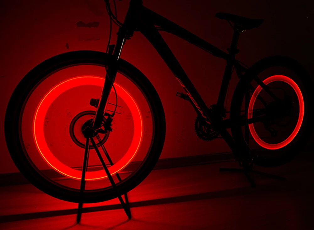 Best Waterproof LED Bicycle Light Tire Valve Bike Light Riding Sport Spoke Safety Warning Light Outdoor Wheel Light bike Accessories 15