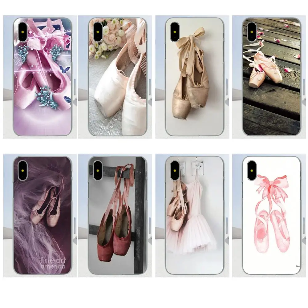 

New Personalized Print Phone Case For Apple iPhone 4 4S 5 5C 5S SE 6 6S 7 8 Plus X XS Max XR Ballet Shoes