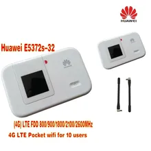 Разблокированный huawei E5372S-32 LTE 4G 2600/2100/1800/900/800 МГц Беспроводной маршрутизатор 150 м плюс 2 шт. антенны