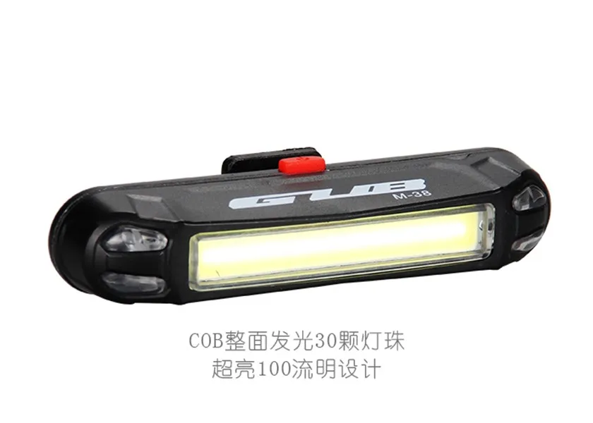 Cheap GUB M-38 Rear Bike light Taillight Safety Warning USB Rechargeable Bicycle Light Tail Lamp Comet LED Cycling Bycicle  1