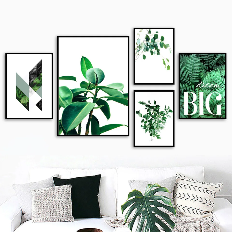 Wall Art Nordic Canvas Paintings Plant Tree Pictures HD Prints Home Decoration Modern Poster Minimalist For Living Room Modular | Дом и сад