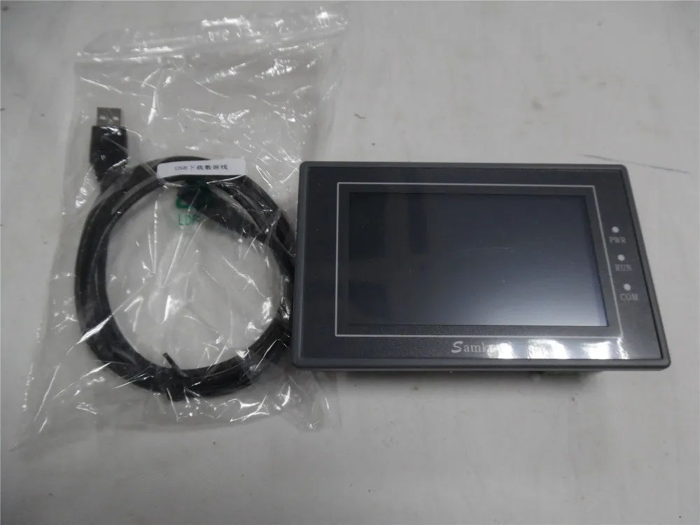 New-4-3-inch-HMI-touch-Screen-Samkoon-EA-043A-with-programming-cable-and-software