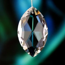 Горячая 100 шт 50 мм прозрачная барокко французский стиль люстра Висячие капли декоративные нанизанные бусины со свисающими кристальными бусами