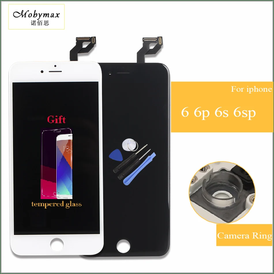 Mobymax 100 Test AAA Touch Screen For IPhone 4s 6 6p 6s 6s Plus LCD Display