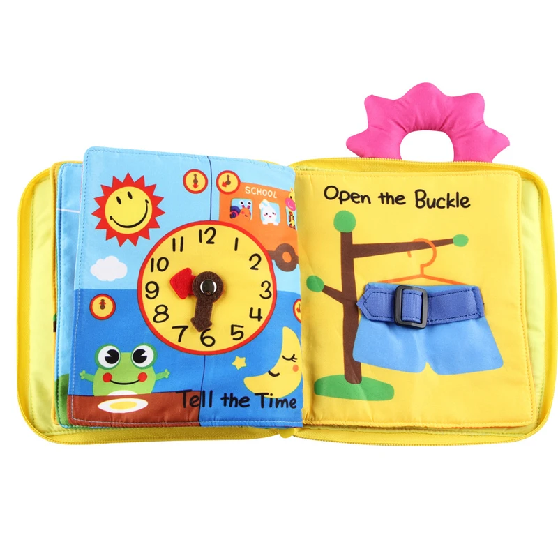 Montessori Toys Educational Toys for Baby Early Learning Materials Children Intelligence Cognitive Development Soft Cloth Book