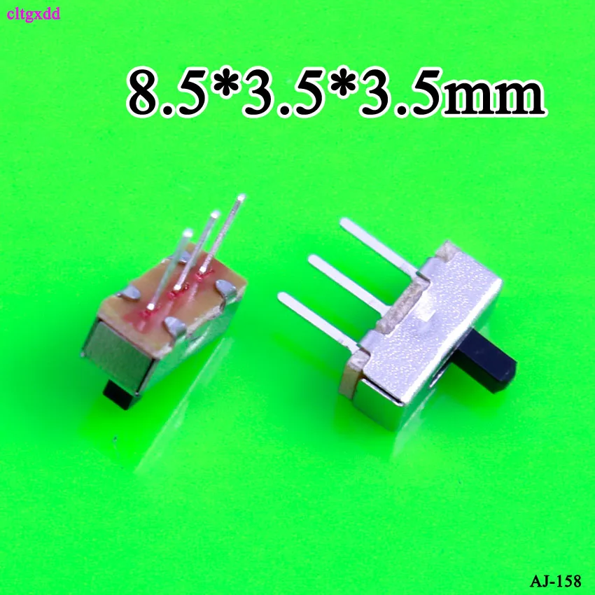 Cltgxdd 20 шт. SS12D00G5 тумблер 2 положения SPDT 1P2T 3 Pin прерыватель ВКЛ ВЫКЛ PCB панель Мини