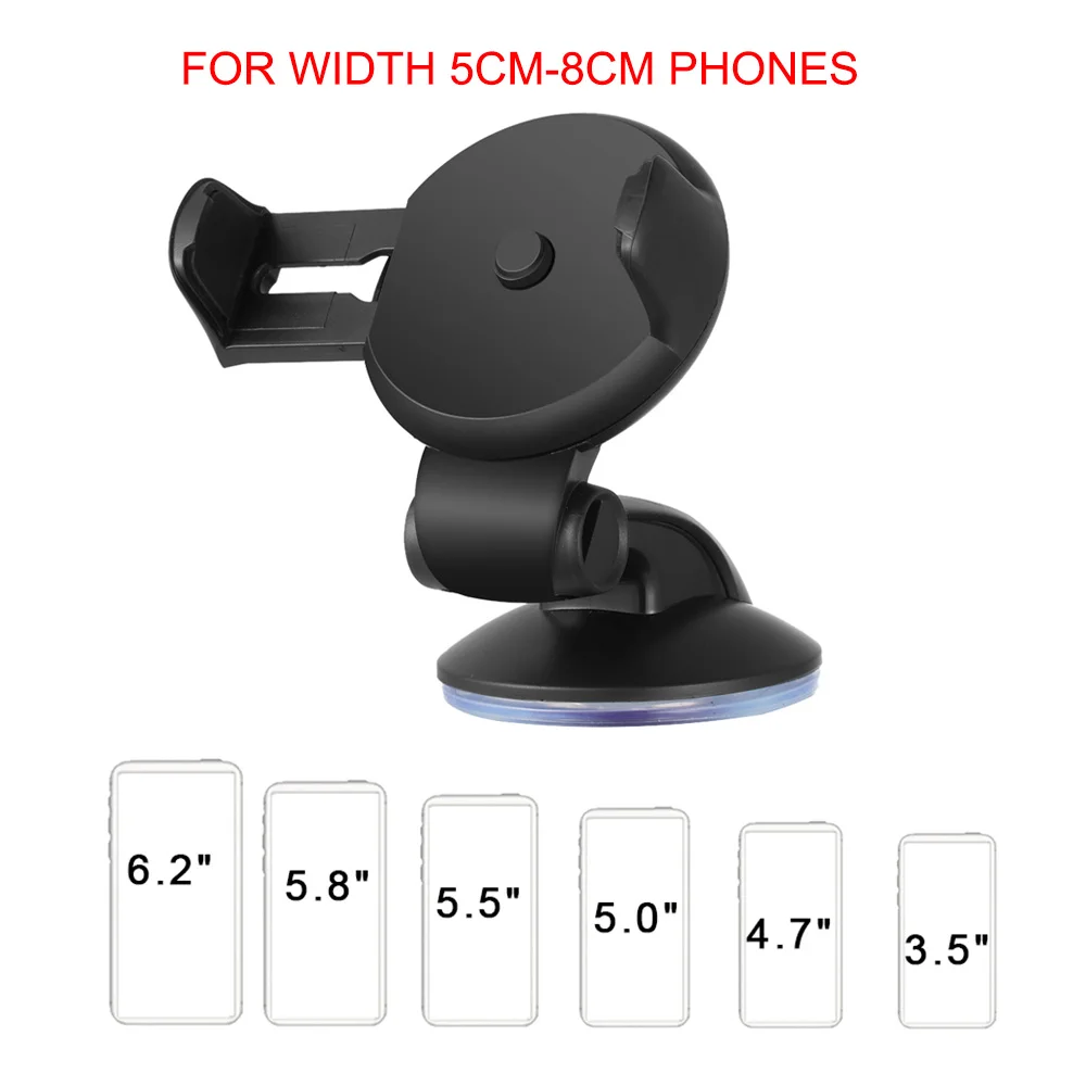 1PC Adjustable Car Phone Holder Suction Cup Windshield Dash Board Stand Universal Holder Auto Interior Accessories