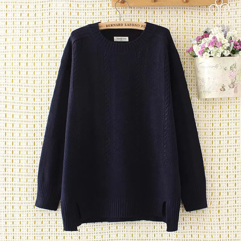 plus size winter women pullovers Criss-Cross sweater 2017 Knitted casual ladies oversize sweater wool female 4XL khaki pink
