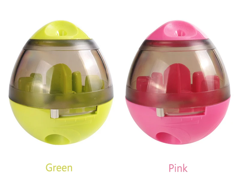 Pet Ball Bowl Feeder Dog Interactive Tumbler Drain Educational Toys Dogs Cat Leakage Food Ball Funny Plastic Pet Playing Toys (3)